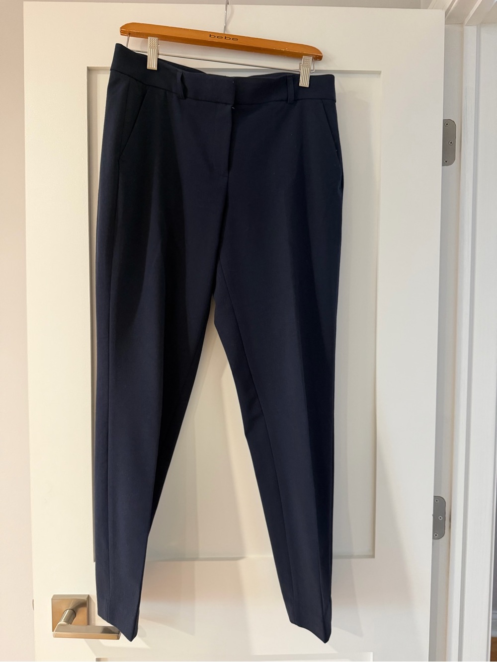 ELIE TAHARI Slim Fit Pants SIZE 8 Navy Dark Blue